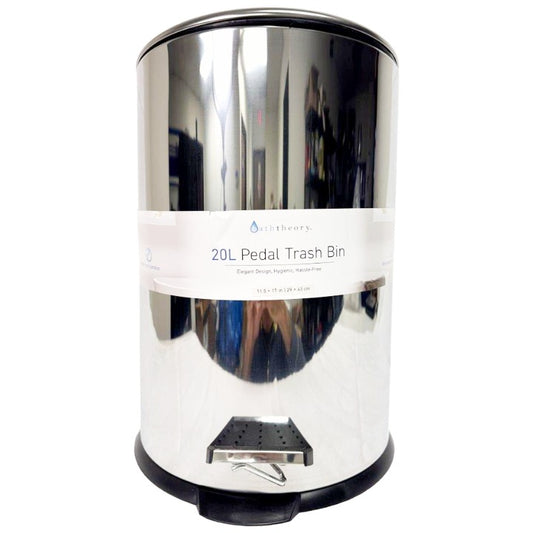 20L Trash Bin Chr C/P 2 baththeory