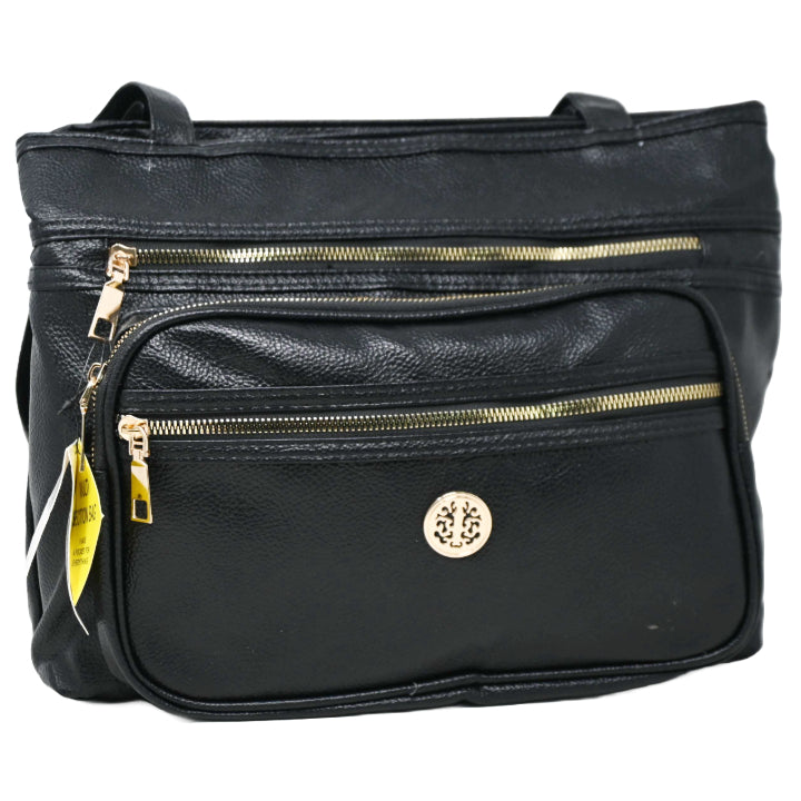 Black Multi Compart. Dbl Handle Carry All C/P 12