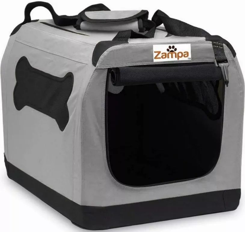 Zampa Pets Crate Grey XXXL 40"x27"x27" C/P 3