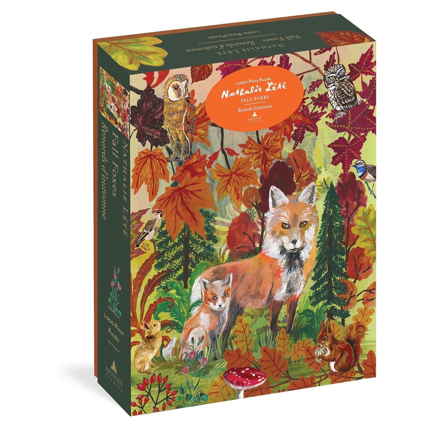 1000pc Nathalie Lete: Fall Foxes Jigsaw Puzzle C/P 12