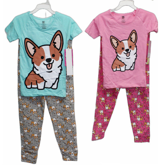 2pc "DOG" GIRLS SLEEP SET (2 ASST PRINTS -SIZE: 2T,3T,4T) C/P 24