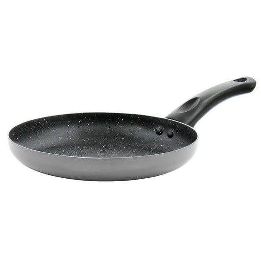 12" SILVER ALUMINUM OSTER LUNETA FRY PAN W/BAKELITE HANDLE (NON-STICK, 2.0mm) C/P 12