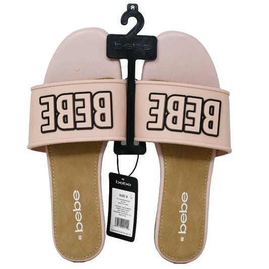 WOMEN BLUSH FASHION SANDAL wRUBBER BEBE LOGO 6-ASST SIZE C/P 12