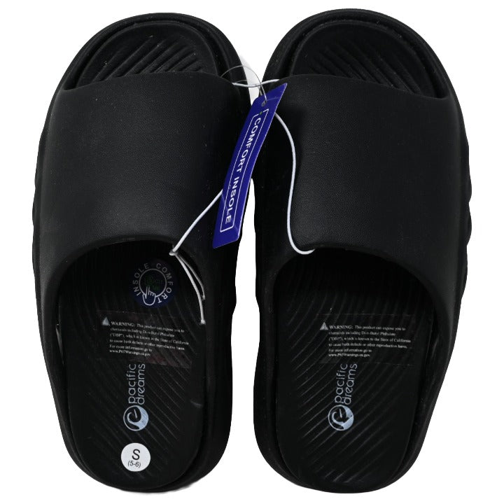 *OUTSIDE OF CA* BLACK WOMEN SLIDE SANDAL 3-ASST SIZE C/P 12