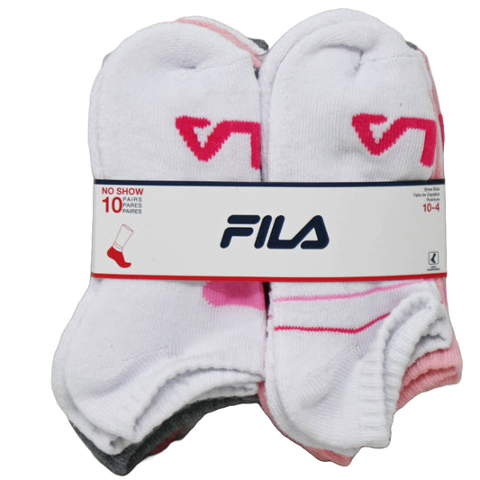 10pk FILA LOGO LOCKUP HC NS SOCKS SIZE 6-8 C/P 60