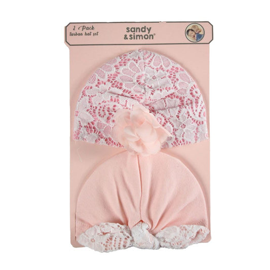 2pk PINK TURBAN HATS C/P 72