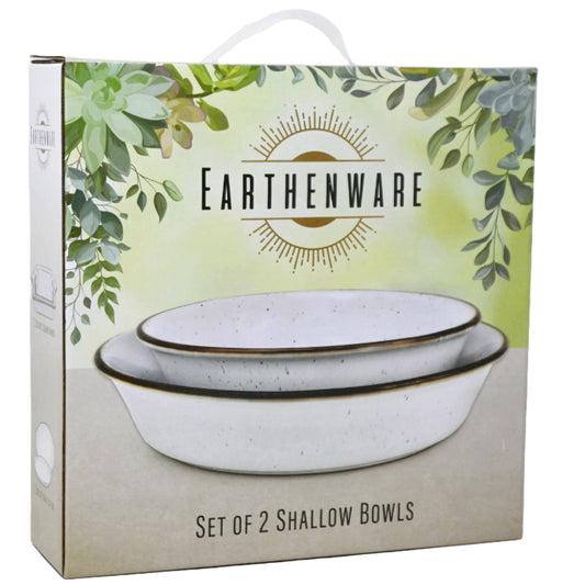2pc Shallow Bowls CB C/P 6