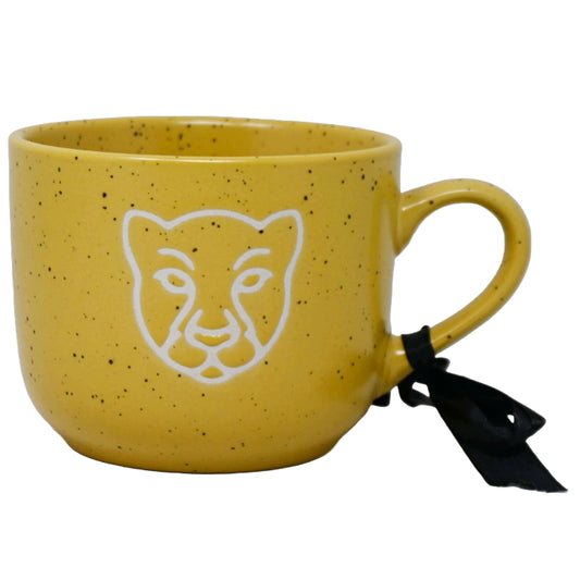 Speckled Soup Mug with Debossed Leopard Icon on Outside Nicole Miller C/P 36