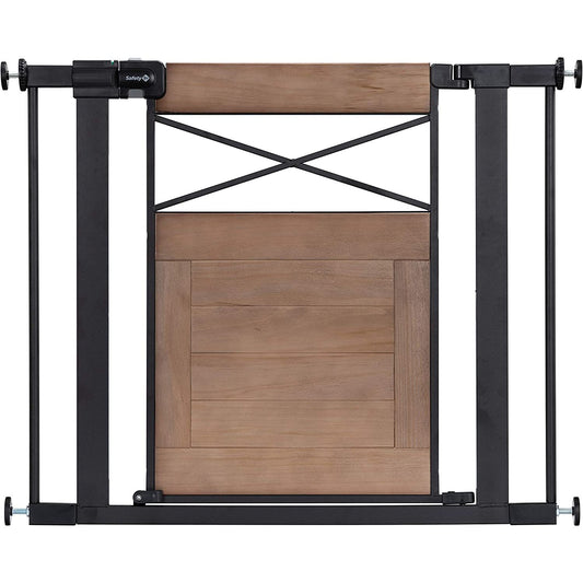 28"H SAFETY 1st EASY INSTALL WOOD GATE C/P 2