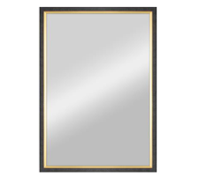 26.5x38.5" MERCER BLACK/GOLD FRAMED MIRROR C/P1