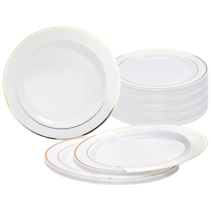 120pk Wht Gld Plate Set C/P 1 Occasions