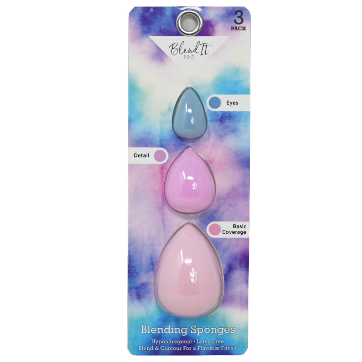 3pk TEAR DROP BLENDING SPONGE (S-M-L) C/P 72