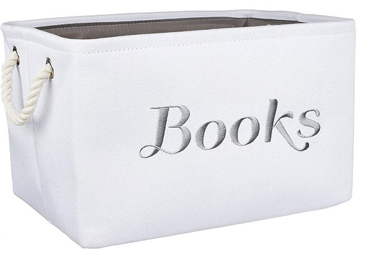 Baby Storare Canvas Basket Books, 10.5" X 15" X 9" C/P 30