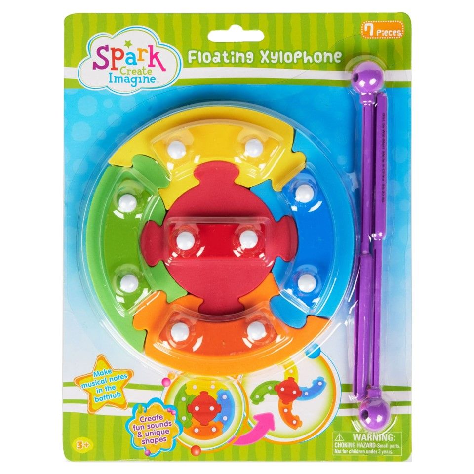 7pc BATH FLOATING XYLOPHONE SPARK CREATE IMAGINE C/P 6