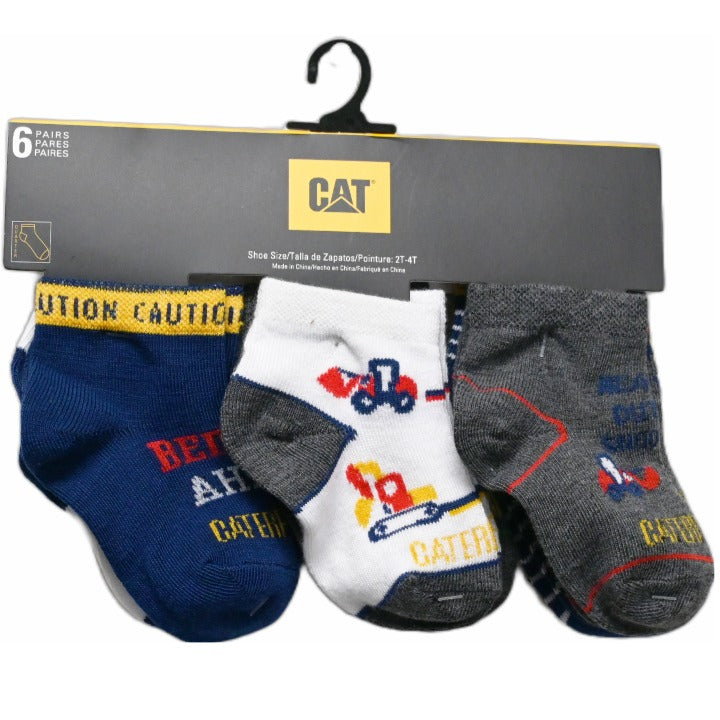 6pk 2T-4T TODDLER BOYS HEAVY DUTY SNOOZER QTR SOCKS C/P 36