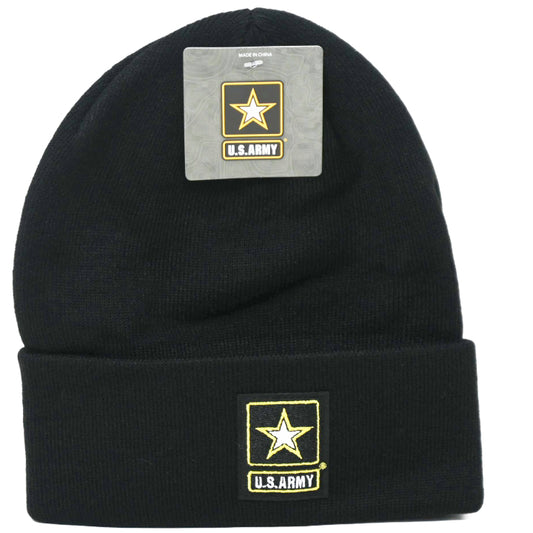 BLACK MEN ARMY BIG LOGO BEANIE C/P 60