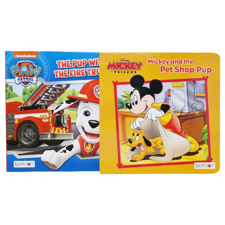 2 Asst Mickey & Paw Patrol Books C/P 80 Disney