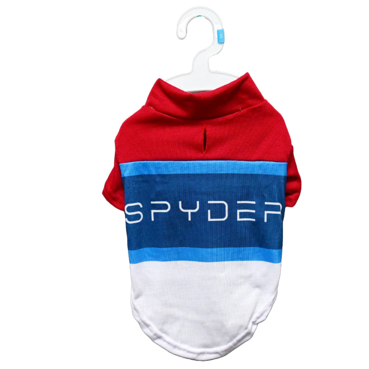 XS-MED. RED SPYDER DOG SUMMER TEE SHIRT C/P 48