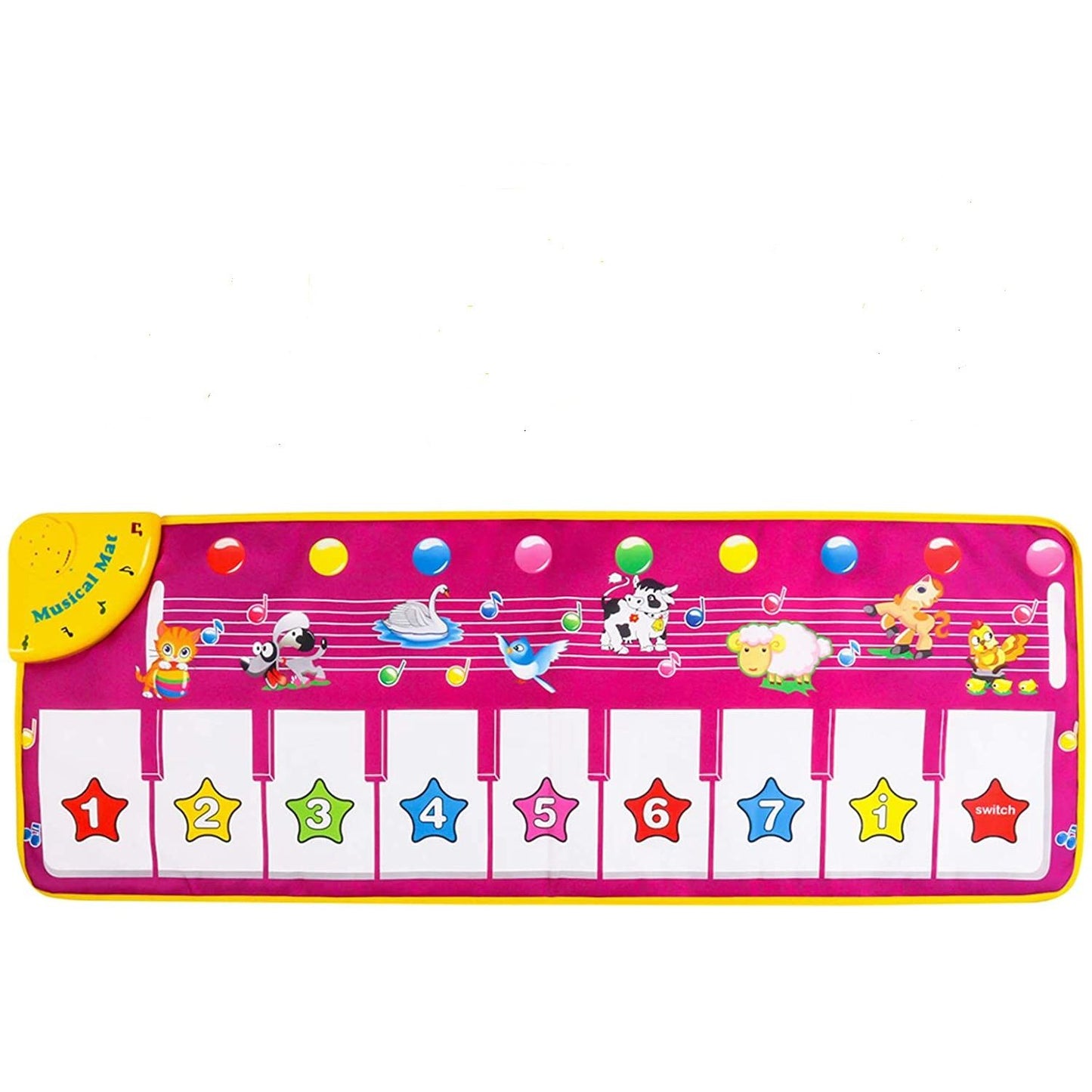 Animals Piano Keyboard Music Touch Play Mat 39.5" Fuschia X001NKPZLV (3 AA Batteries not included) C/P 50