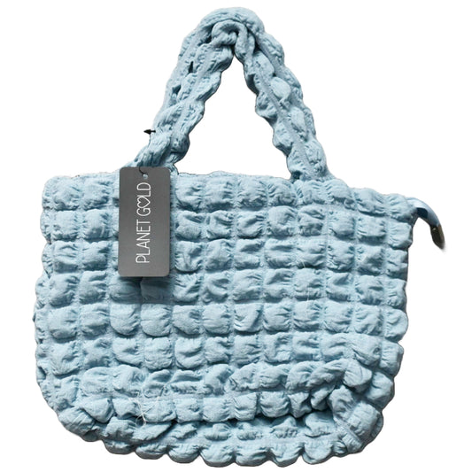 BLUE QUILTED SATCHEL HANDBAG C/P 12