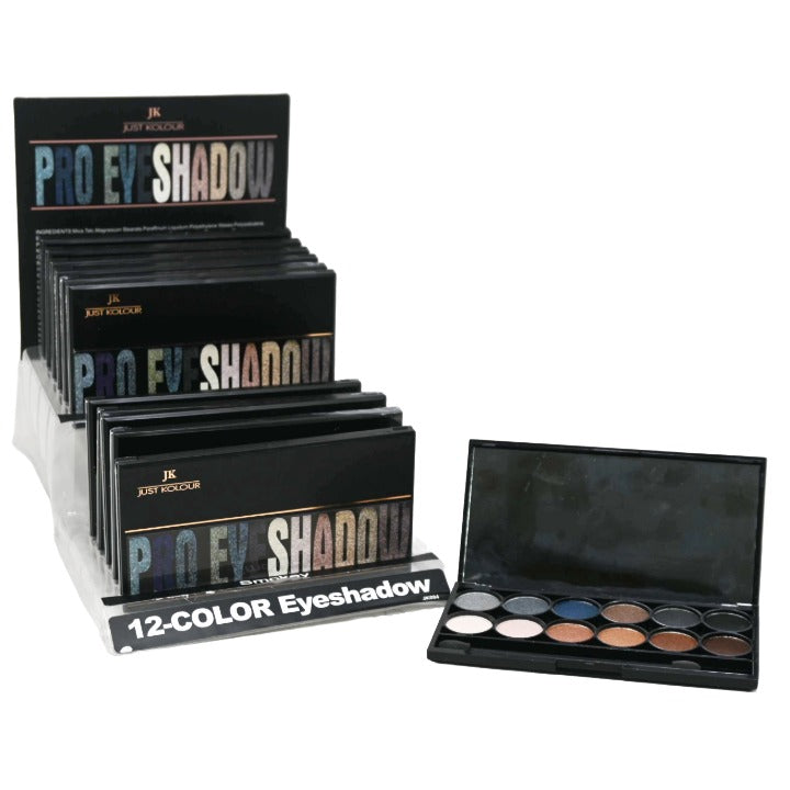 12 Color Eyeshadow Kit in 12pc Displayer C/P 144 JUST KOLOUR