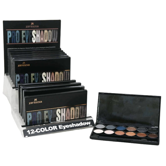 12 Color Eyeshadow Kit in 12pc Displayer C/P 144 JUST KOLOUR