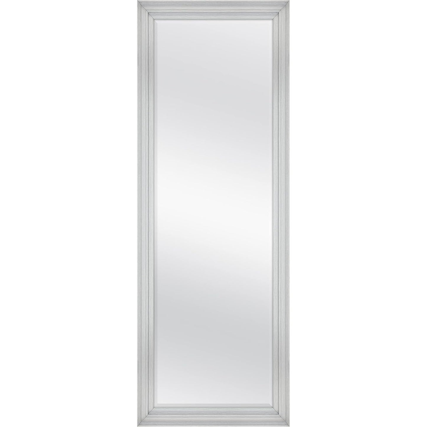 24.66x68.66" OD EZRA LEANER MIRROR GREY WOODGRAIN C/P 1