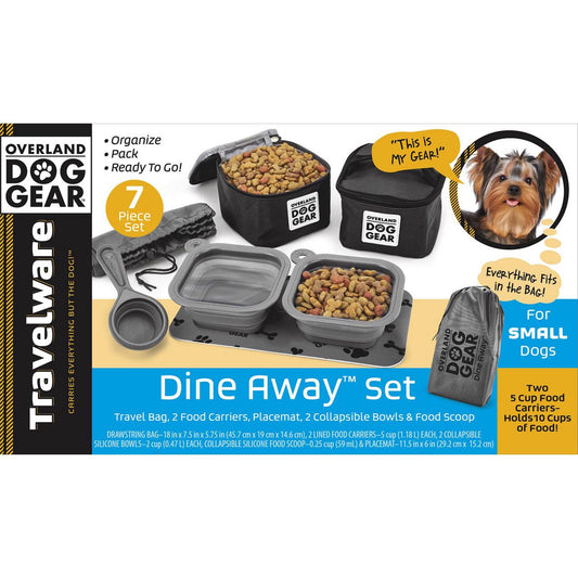 BLACK DOG GEAR DINE AWAY TRAVEL BAG SET C/P 6
