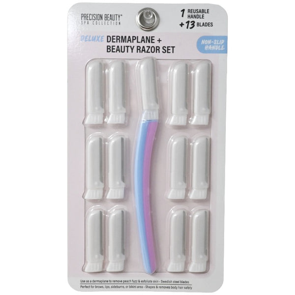 14pc Prp Pnk Dermaplane Set C/P 72 Precision Beauty
