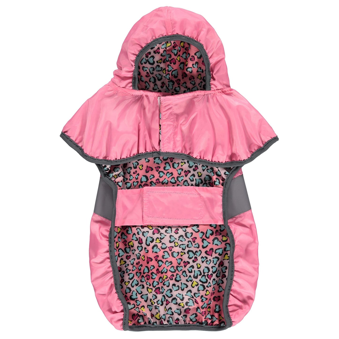 L-XL PINK PET RAIN COAT C/P 24