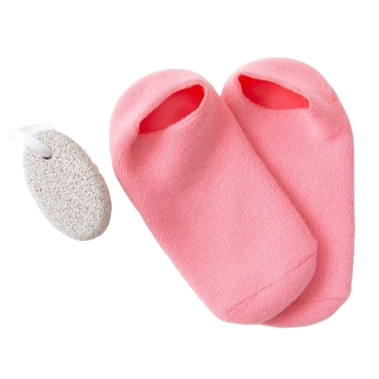 2pk LADIES GEL SPA SOCKS C/P 25