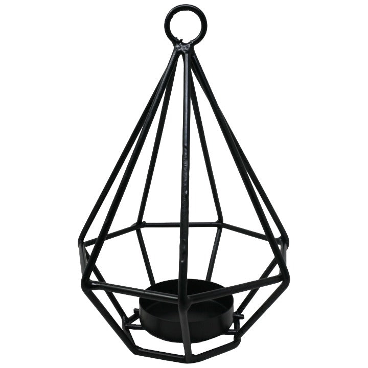 Small Geometric Metal Hanging Tealight Holder C/P 12 Richland