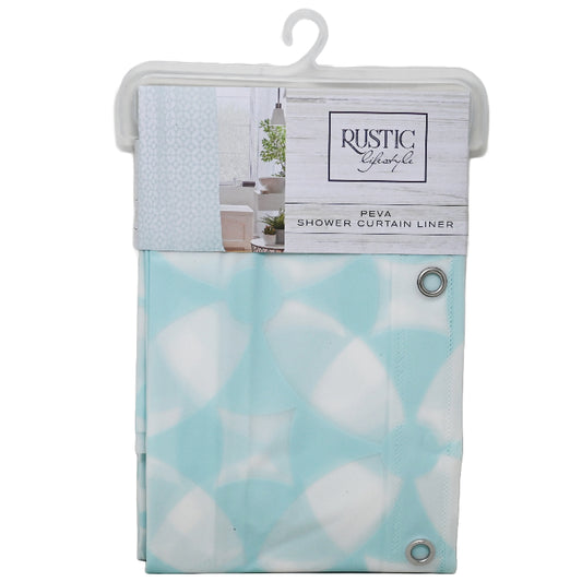 70" X 72" LIGHT BLUE PEVA SHOWER CURTAIN C/P 12