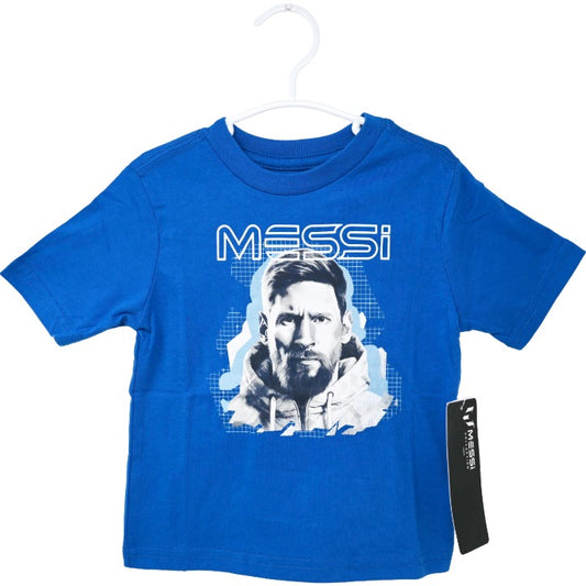 MESSI BLUE PORTRAIT GRAPHIC T-SHIRT 3-ASST SIZE 2T,3T,4T C/P 24