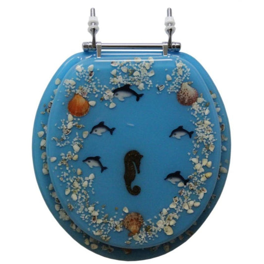 *OUTSIDE OF CA*Toilet Seat Coral Polyresin C/P 4