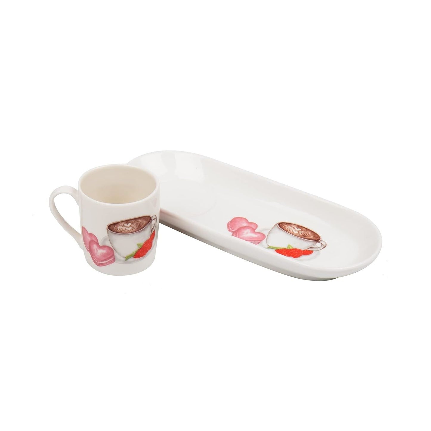 2pc STRAWBERRY COFFEE TRAY C/P 24