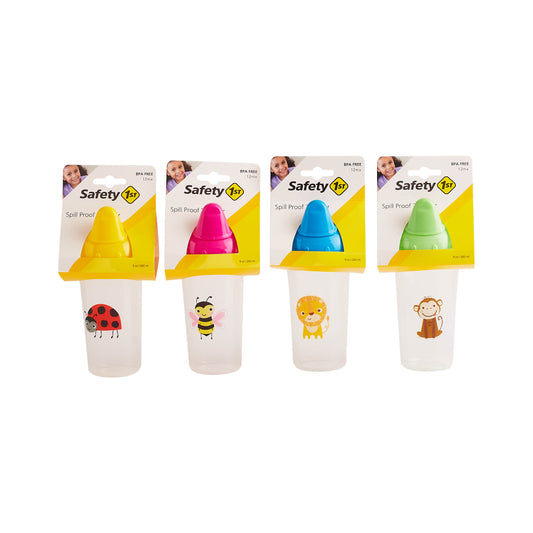 Safety 1st 9oz SPILL PROOF TUMBLER W/DUST COVER, JUNGLE PRINT C/P 36