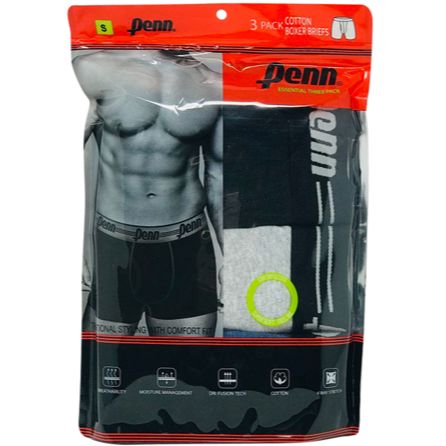 3pk PENN SMALL MENS COTTON BRIEF C/P 24