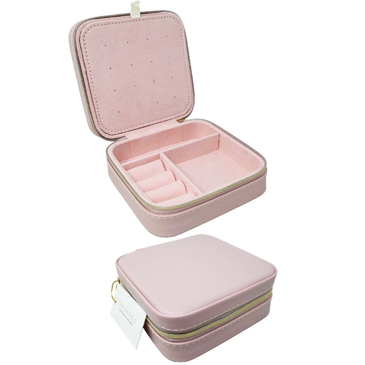 5x5 Lt Pnk Jewelry Organizer C/P 96 LESA MICHELE Jewelry Box