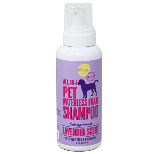 16.9 floz ALL-IN-1 PET CALMING WATERLESS FOAM SHAMPOO W/ALOE VERA & COCONUT OIL C/P 12