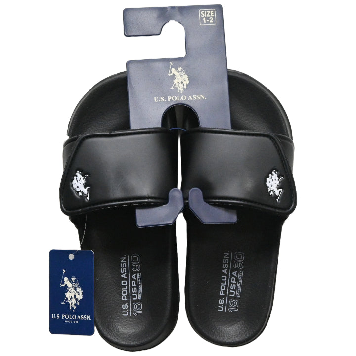 U.S. POLO ASSN. BOYS BLACK SANDALS C/P 24