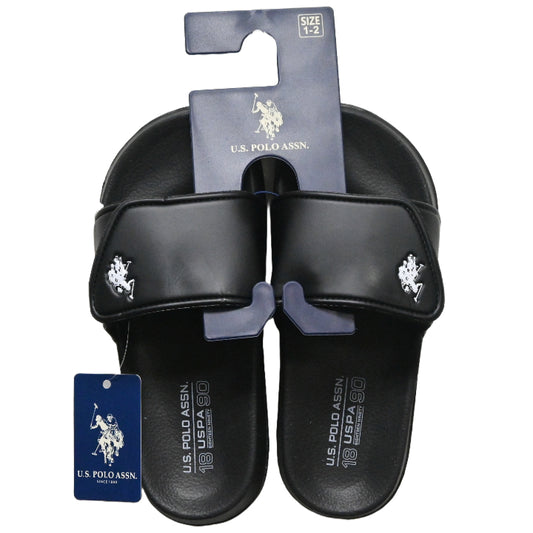 U.S. POLO ASSN. BOYS BLACK SANDALS C/P 24