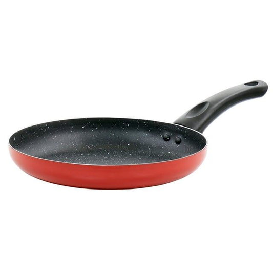 9.5" RED ALUMINUM OSTER LUNETA FRY PAN W/BAKELITE HANDLE (NON-STICK, 2.0mm) C/P 12