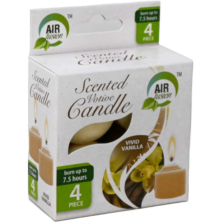 4pk "AS IS" VOTIVE CANDLE -LEMON C/P 24