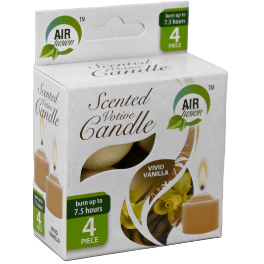 4pk "AS IS" VOTIVE CANDLE -LEMON C/P 24