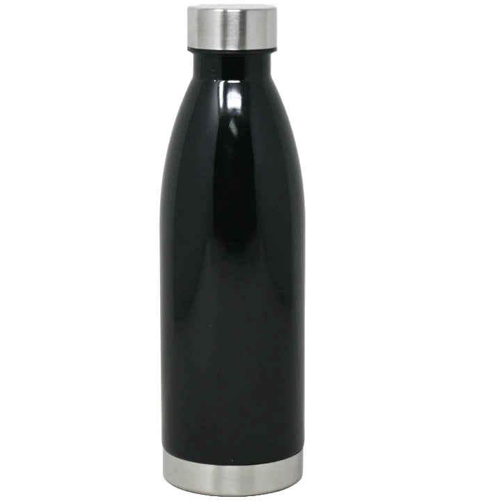 Gibson Home 23oz Bottle SS & Plastic Black C/P 8