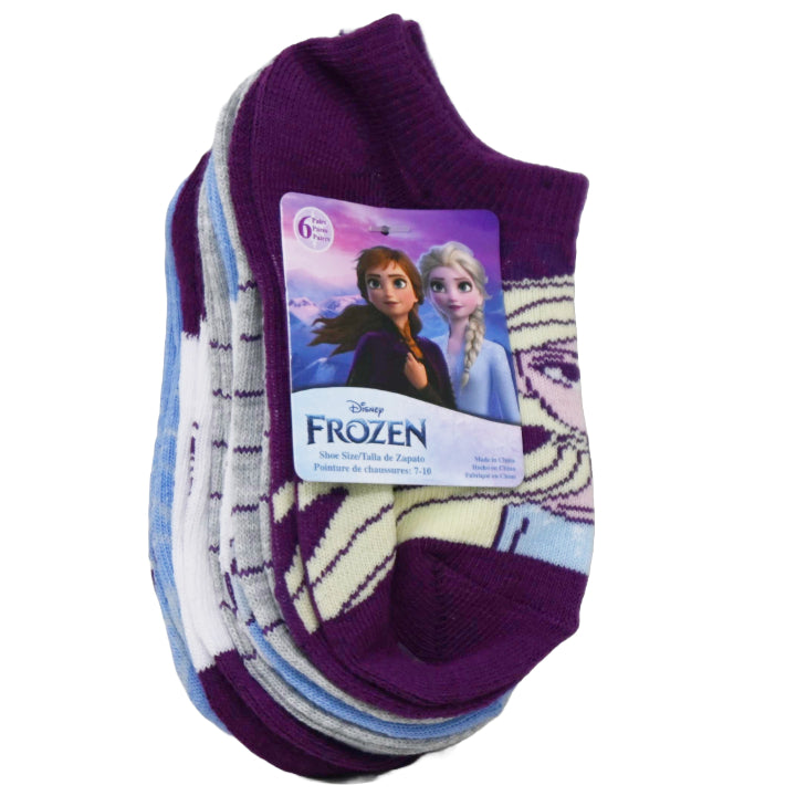 6pk FROZEN 2 FOREVER CONNECTED NS SOCKS SIZE 4-6 C/P 24