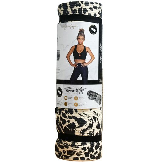 JESSICA SIMPSON 10mm NON-SLIP FITNESS YOGA MAT C/P 6
