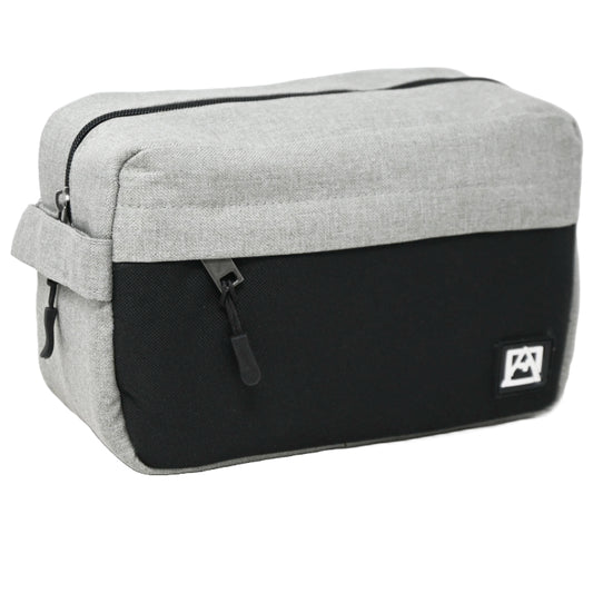 *OUTSIDE OF CA* LRG BLK/GRY MEN TOILETRY BAG C/P 30