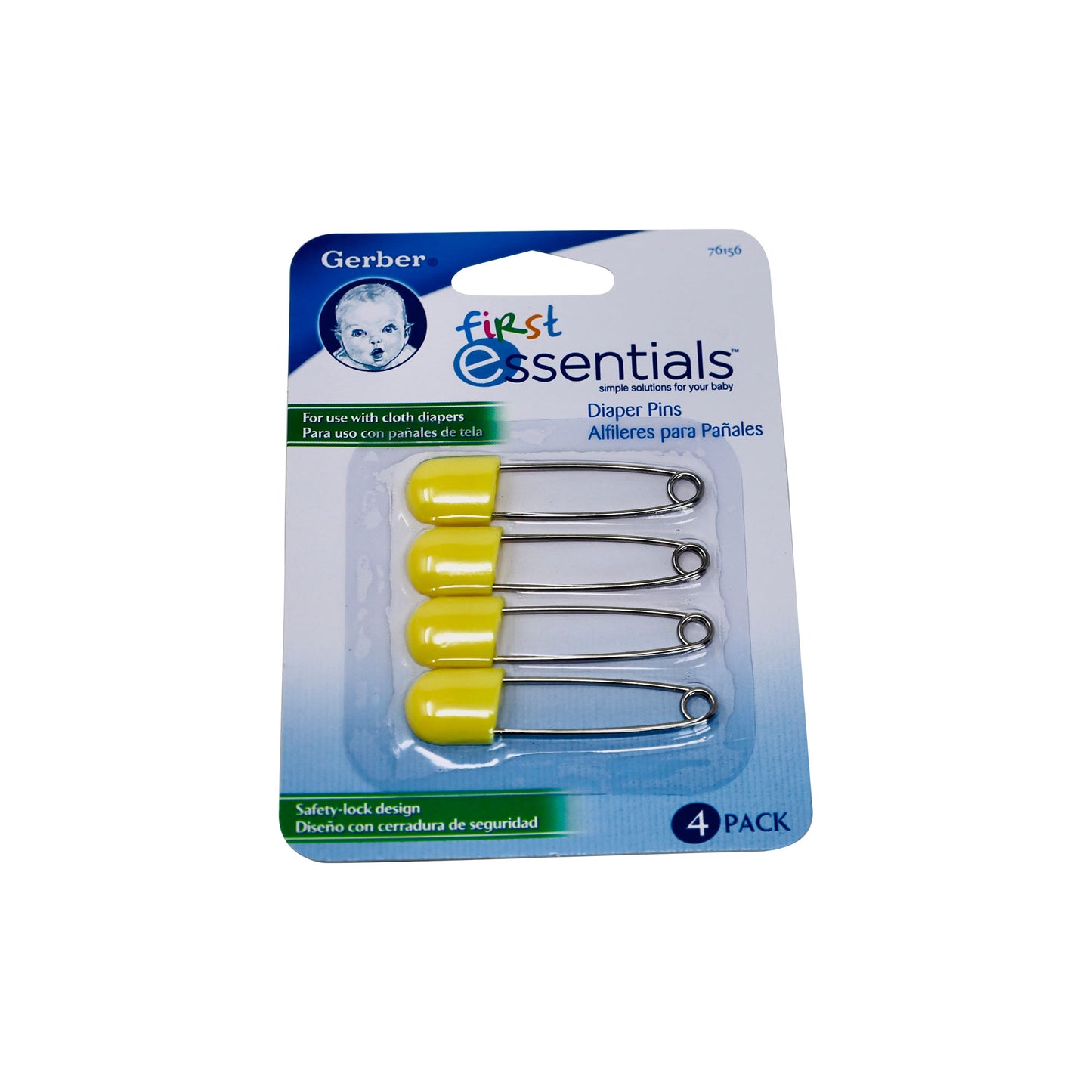 GERBER DIAPER PINS 76156 4PK 12/48 LA C/P 48